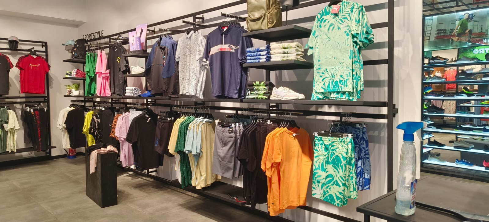Contemporary retail display interior